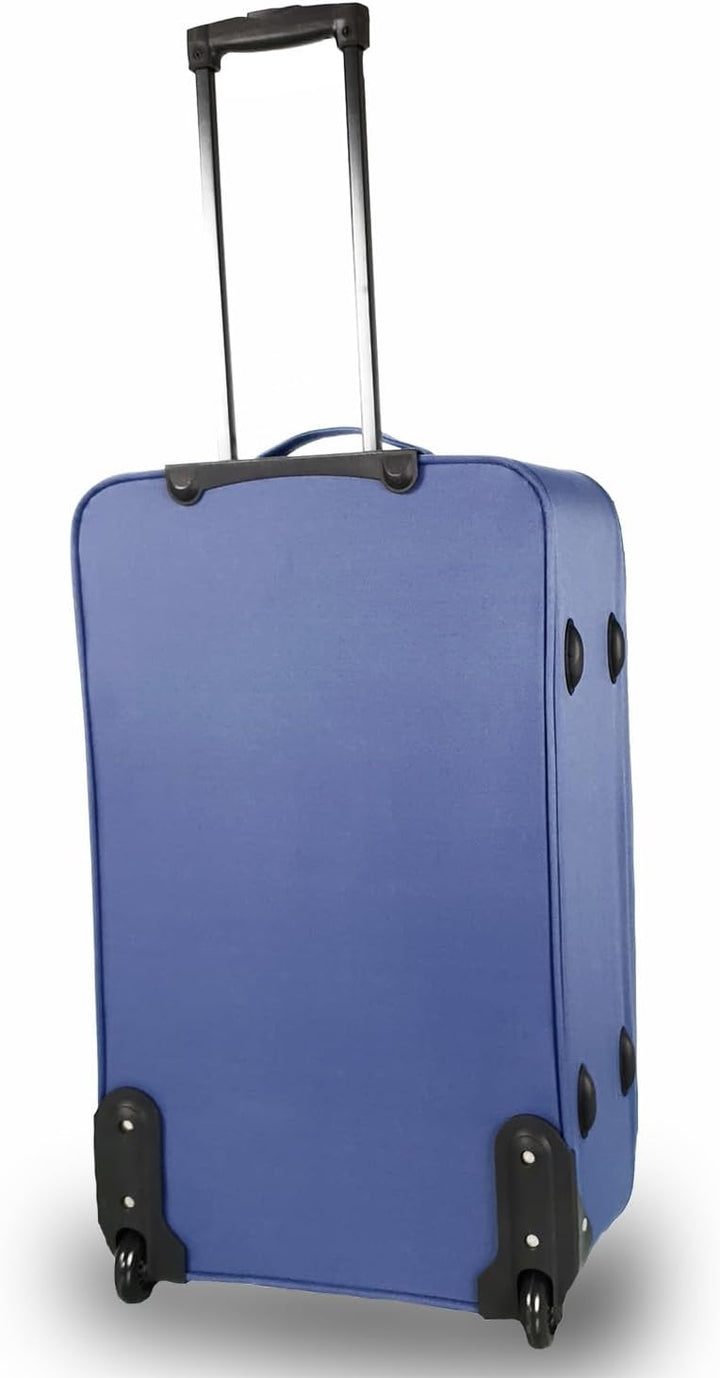 SIGN Stoffkoffer Trolley Reisekoffer Inline Rollen (Handgepäck-Mittel-Gross-Sehr Gross) (Blau, Handg