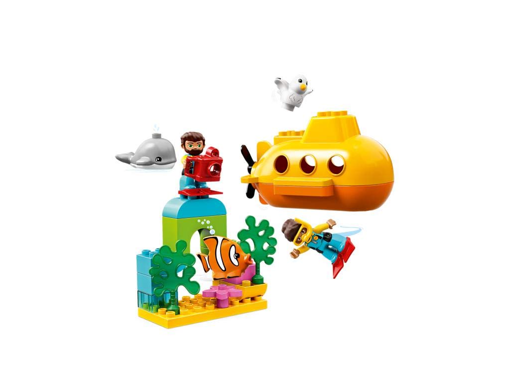 LEGO 10910 DUPLO Town U-Boot-Abenteuer, Badespielzeug das Luftblasen Macht, Bauset für Kinder im Alt