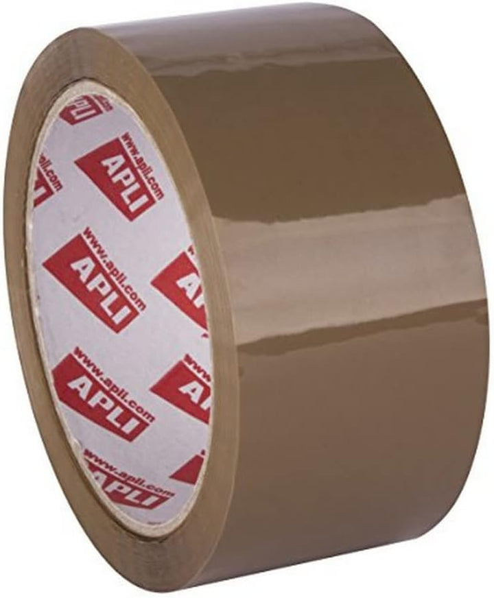 APLI Packung mit 36 Rollen ohne Lärm, 48 mm x 66 m, 28 µm, Acrylbraun