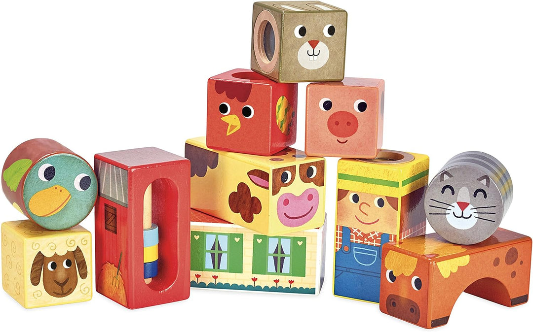 Vilac vilac2102 Farm Musical Blocks