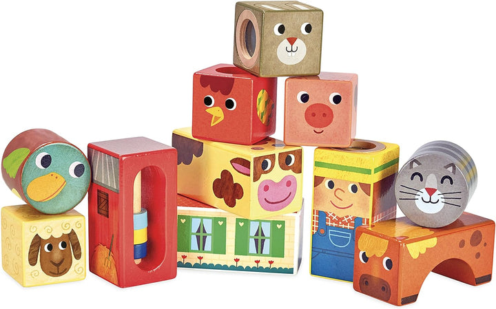 Vilac vilac2102 Farm Musical Blocks