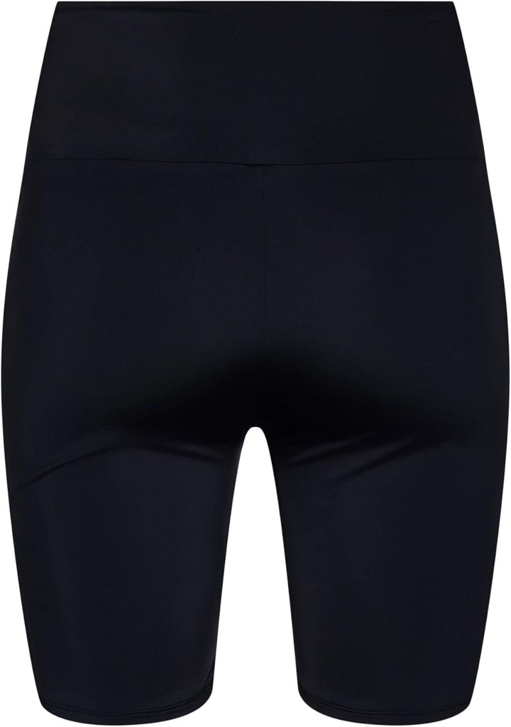 Zizzi Swim by Damen Grosse Grössen Badeshorts Lang Hohe Taille Gr 42 Grosse Grössen Schwarz, 42 Gros