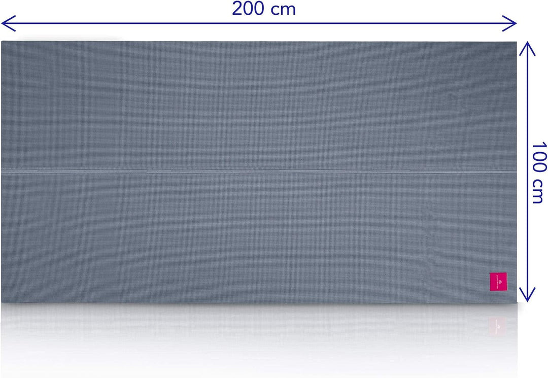 Shanti Mat XXL - sehr grosse Yogamatte - extra breit und lang - 200 x 100 x 0,6 cm - komfortabel - a