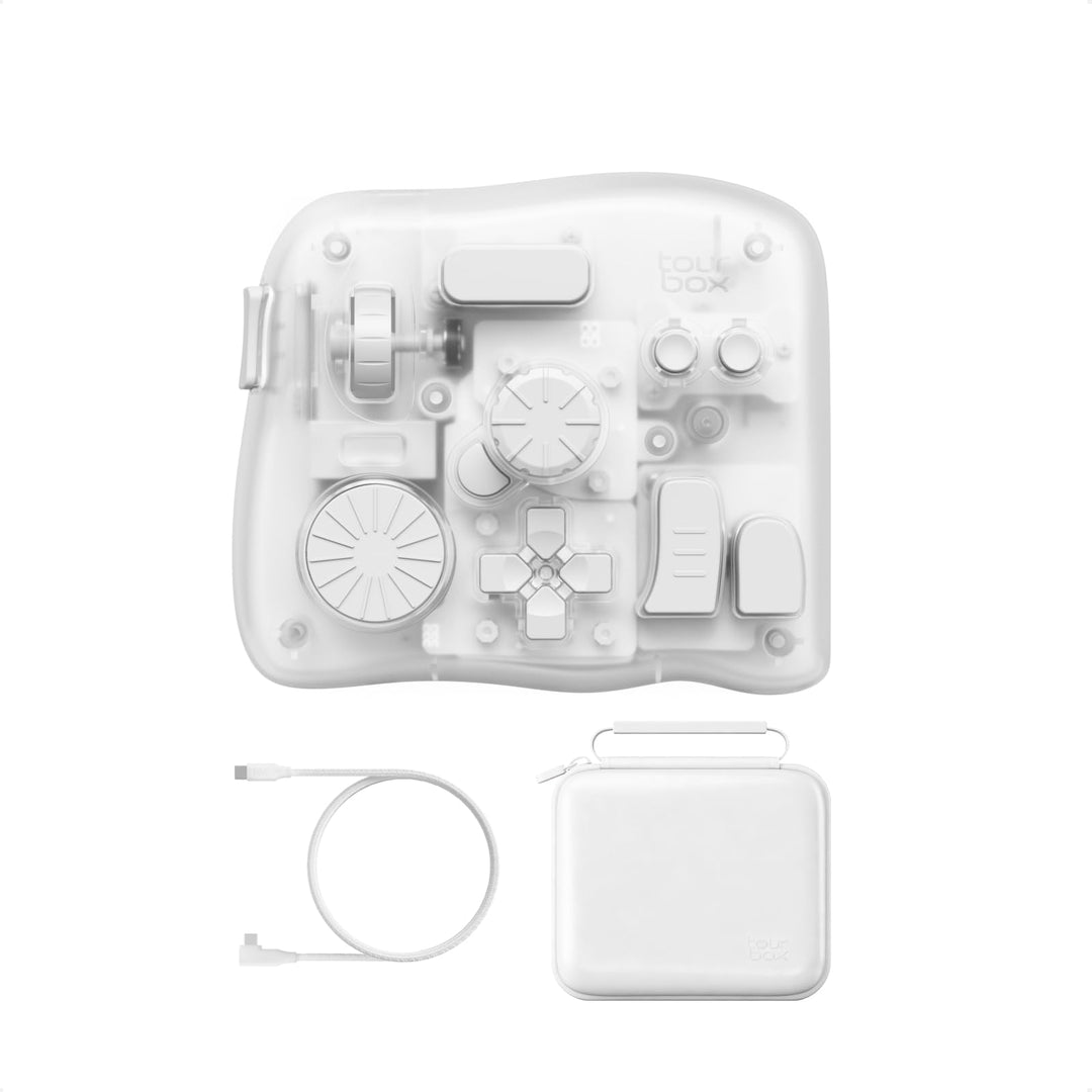TOUR BOX Elite Plus, iPad-Zeichnen, Bluetooth-Controller für Video- und Foto- Bearbeitung, Mac/Windo