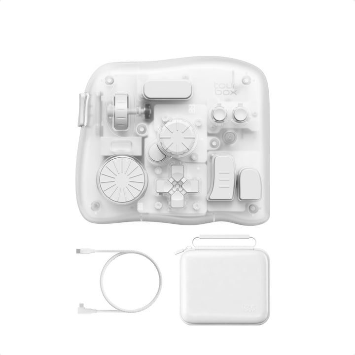 TOUR BOX Elite Plus, iPad-Zeichnen, Bluetooth-Controller für Video- und Foto- Bearbeitung, Mac/Windo