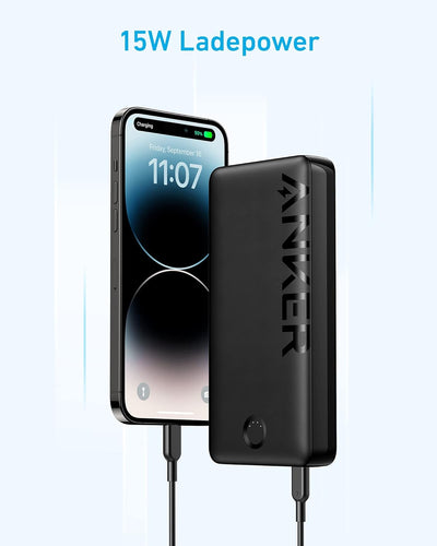 Anker Powerbank, 325 Powerbank (PowerCore 20K II), 20.000mAh Akku mit USB-C Port (Input & Output), 1