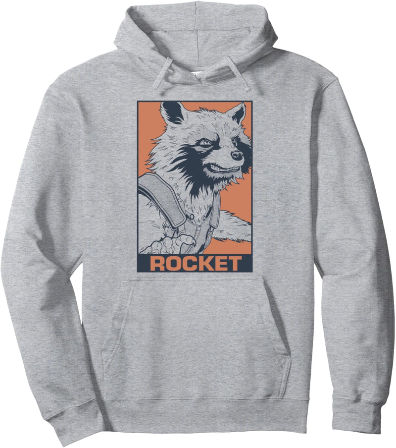 Marvel Guardians Of The Galaxy Rocket Portrait Panel Pullover Hoodie
