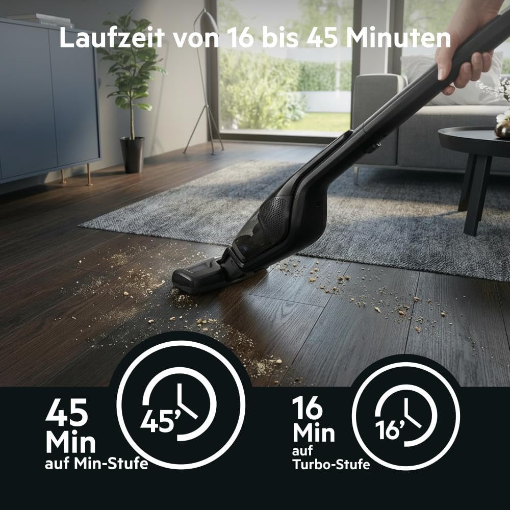 AEG Ergorapido CX7-2-45MÖ 2in1 Akku Staubsauger/50% Recyclingmaterial/beutellos/bis zu 45 min Laufze