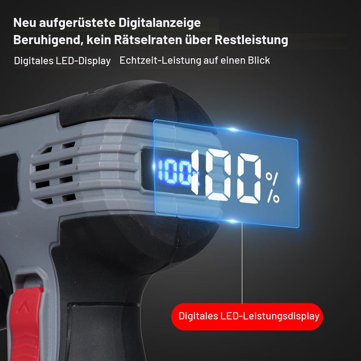 Weytoll Mini Winkelschleifer Akku mit 2 Batterien, 16,8V 1500mAh, 17000RPM mit 10 76-mm-Schneidkling
