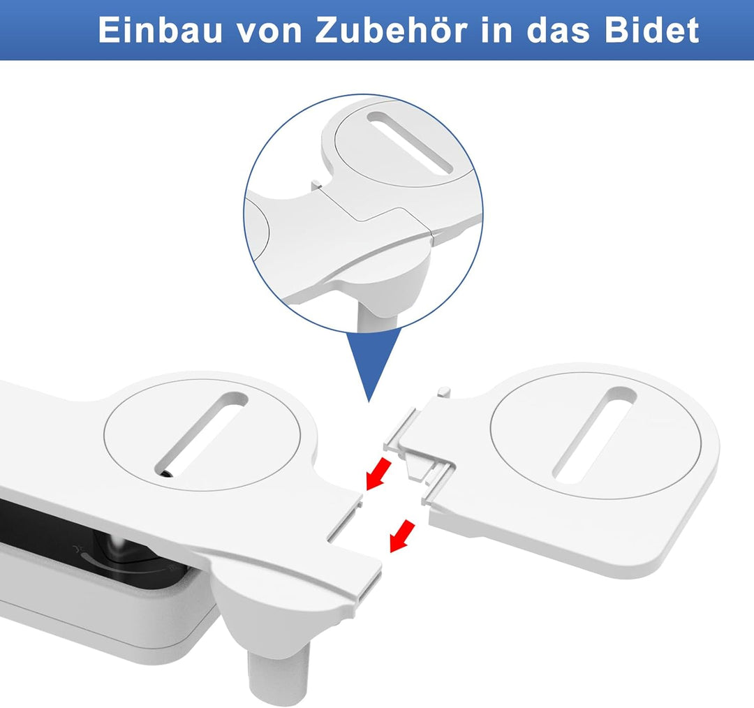 Bidet Einsatz für Toilette Nicht Elektrisch Bidet Aufsatz für Toilette mit Einziehbare Selbstreinige