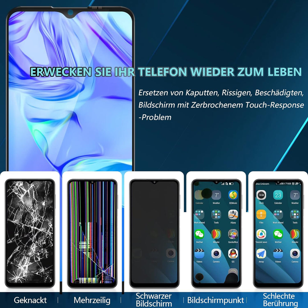 RongZy Display für TCL 305/306 6102 6102D 6102A 6102H LCD Bildschirmersatz Digitizer Touchscreen Mon