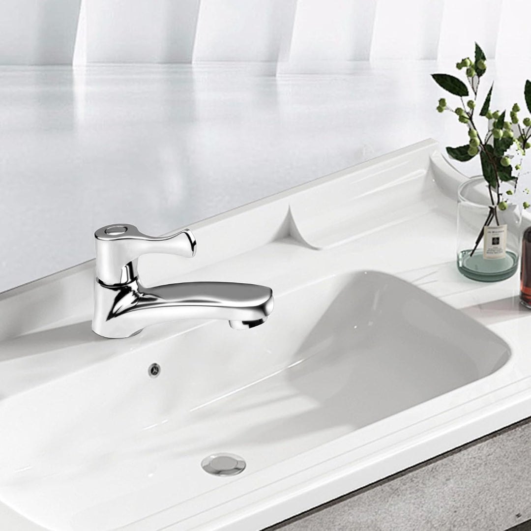 Einzelne Kaltwasserhahn, Kaltwasserhahn Gäste Wc Prämie Wasserhahn Kaltwasser mit 60cm Anschlussschl