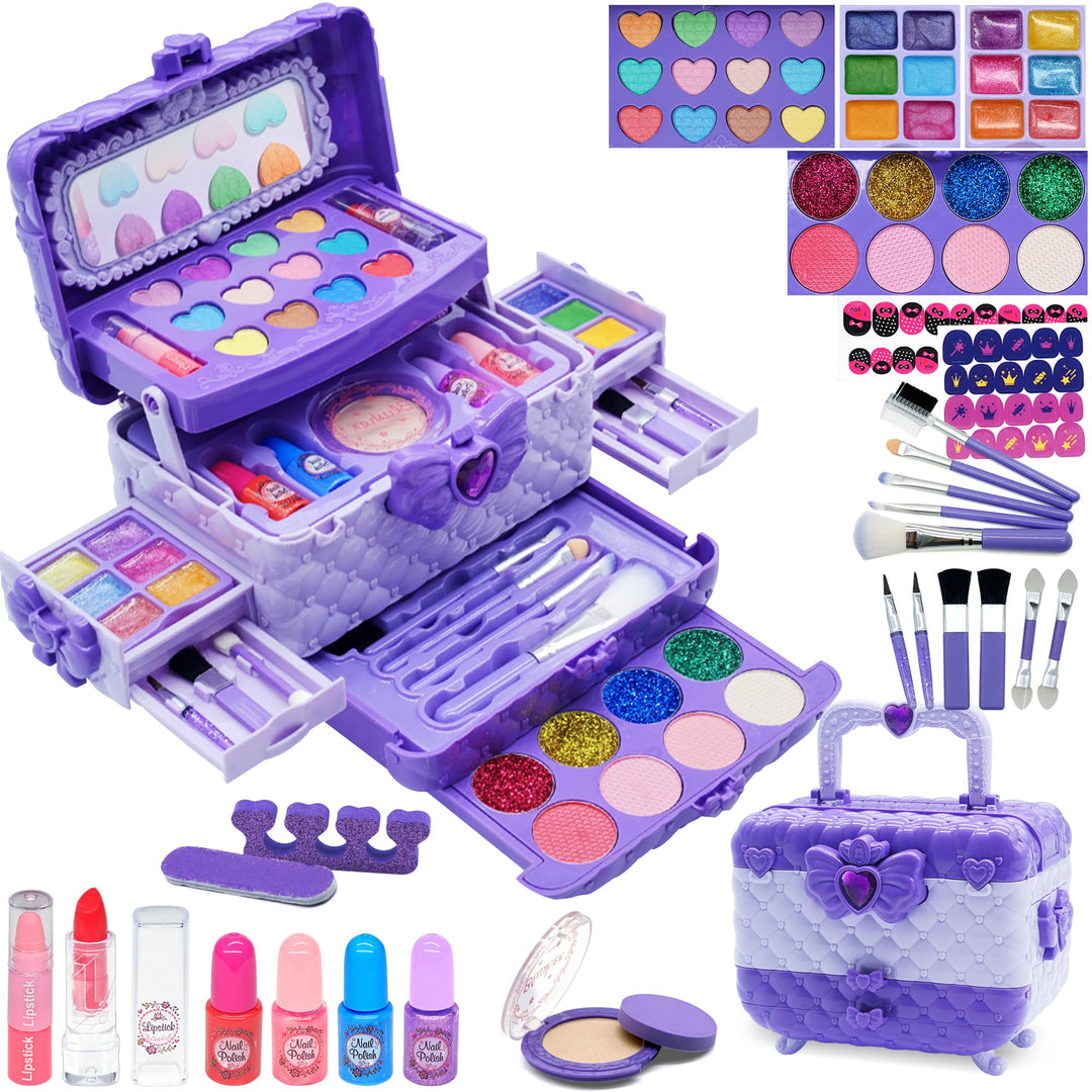 Kinderschminke Set Mädchen Kinder Make Up Set - Kinder Schminkset Mädchen,Kinder Schminkkoffer Mädch