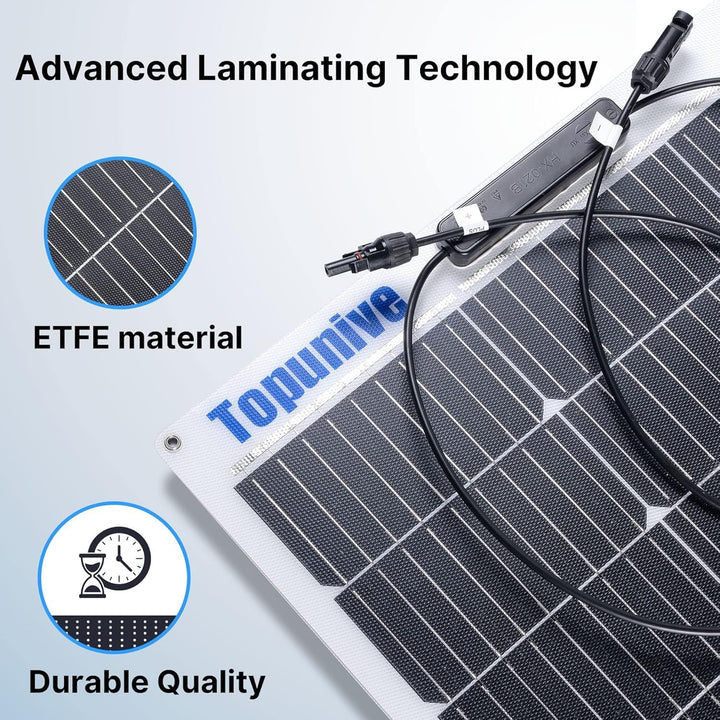 Flexibel Solarpanel 100 Watt 100W 12V Monokristalline Flexible Solarmodul 12 Volt für 12V Batterien