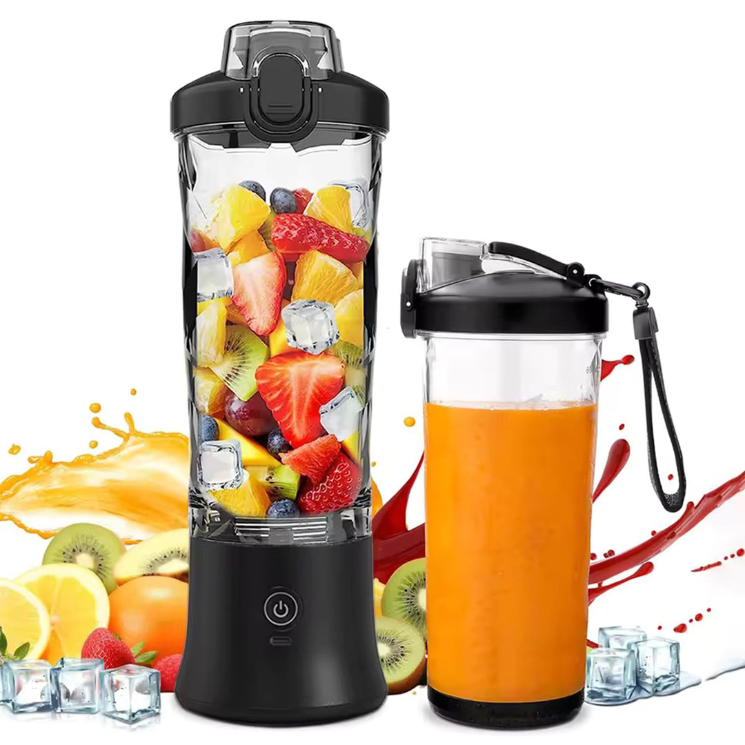 20oz Portable Blender, 240W USB Rechargeable Smoothie Blender with LED Display, Pulse & Blend Modes,