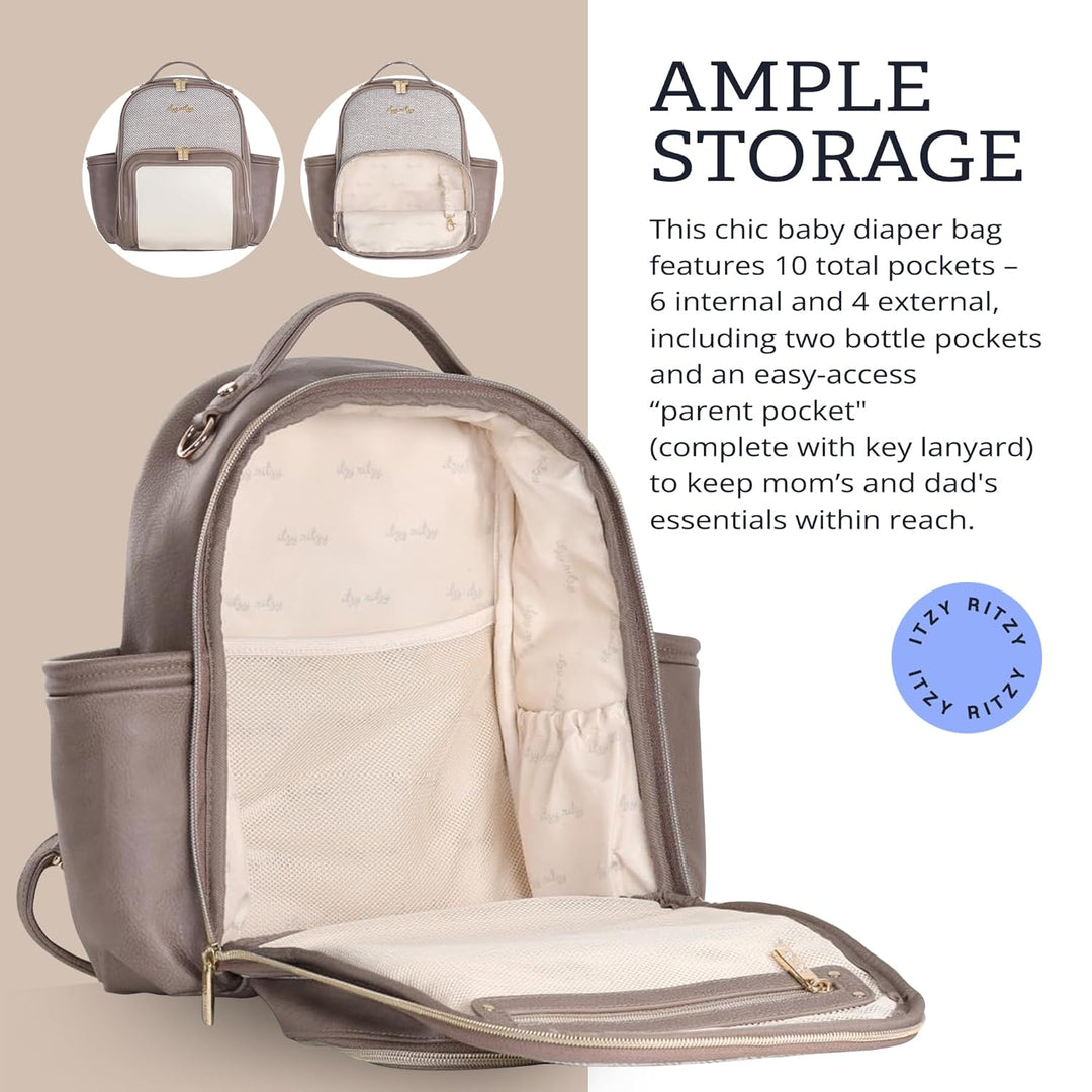 Itzy Ritzy Unisex Baby Mini Wickeltasche, Vanilla Latte-Plus Vanilla Latte - Plus, Vanilla Latte - P