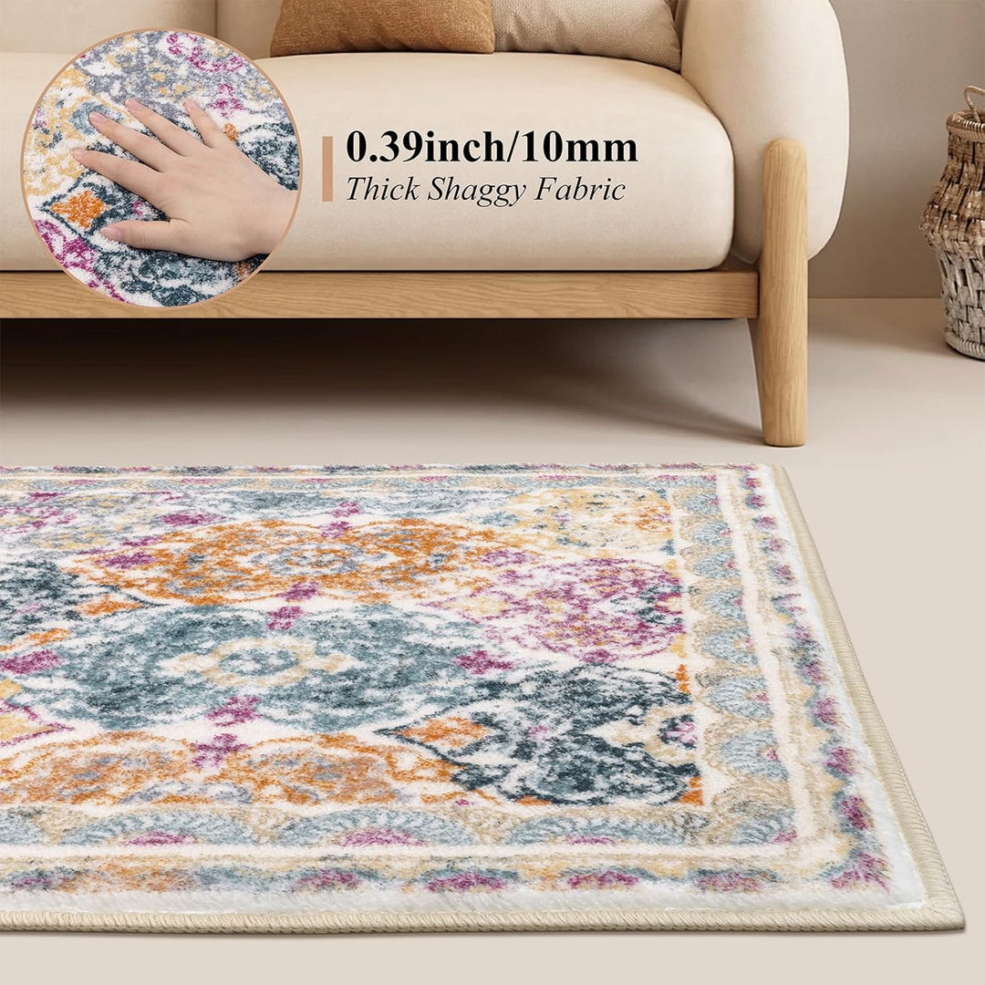 Läufer Flur 50 x 150cm Flauschig Weich Langer Teppich Läufer Waschbar Kurzflor Küchenläufer rutschfe