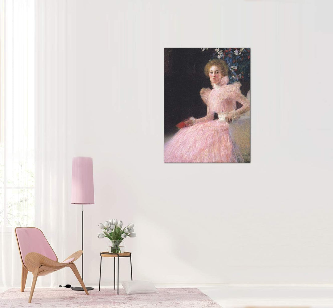 Bilderdepot24 Bild auf Leinwand | Gustav Klimt - Bildnis der Sonja Knips in 60x80 cm als Wandbild |
