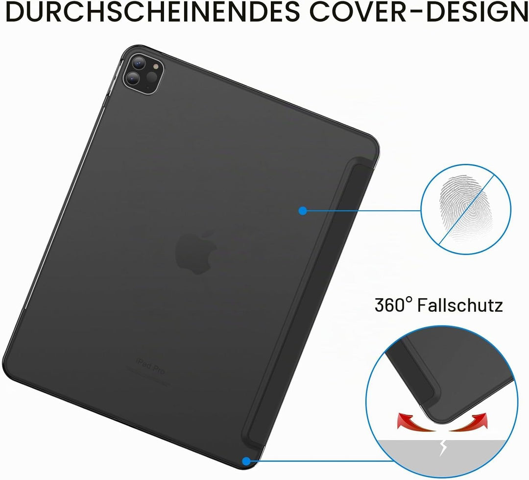 JETech Hülle für iPad Pro 12,9 Zoll (6./5. Generation, Modell 2022/2021), Unterstützung Pencil Aufla