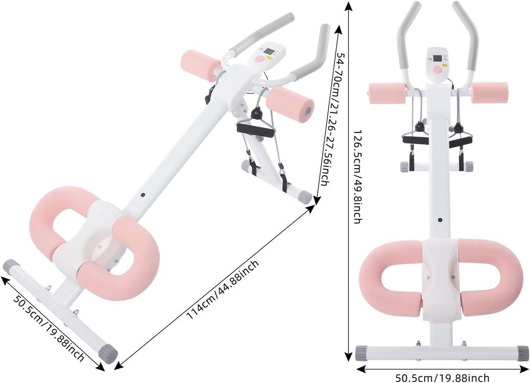 Bauchtrainer für Zuhause, Bauchmuskeltrainer Abdominalmaschine, Klappbar Bauchmuskeltraining Multifu