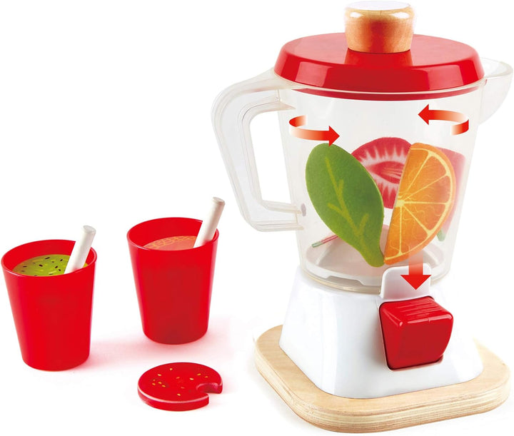 Hape Smoothie-Mixer von Hape| Bunter Smoothie-Mixer mit Bechern und Trinkhalmen