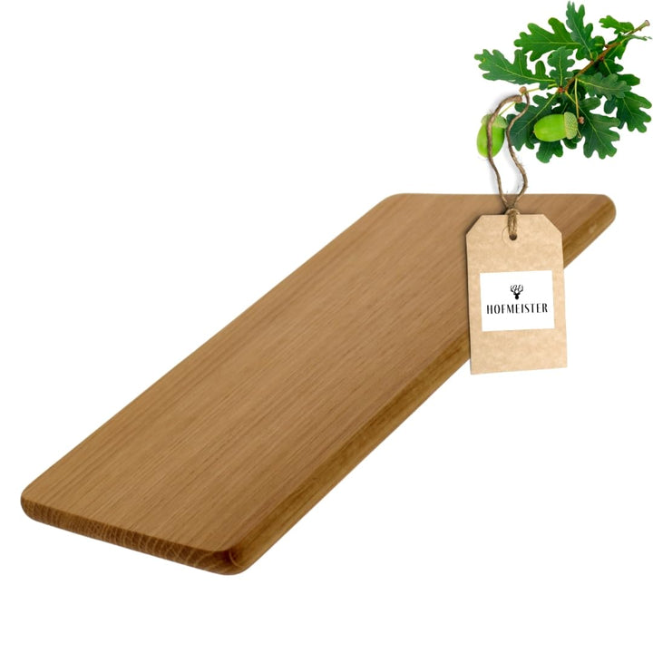 HOFMEISTER® Frühstücksbrett Eiche 22 x 12 cm – geöltes Holzbrettchen für Brot und Käse, massiv, klin