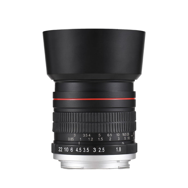 Andoer 85 mm Fixfokus Kameraobjektiv F1.8 grosse Blende manueller Fokus mit EF-Halterung 7 Gruppen 1