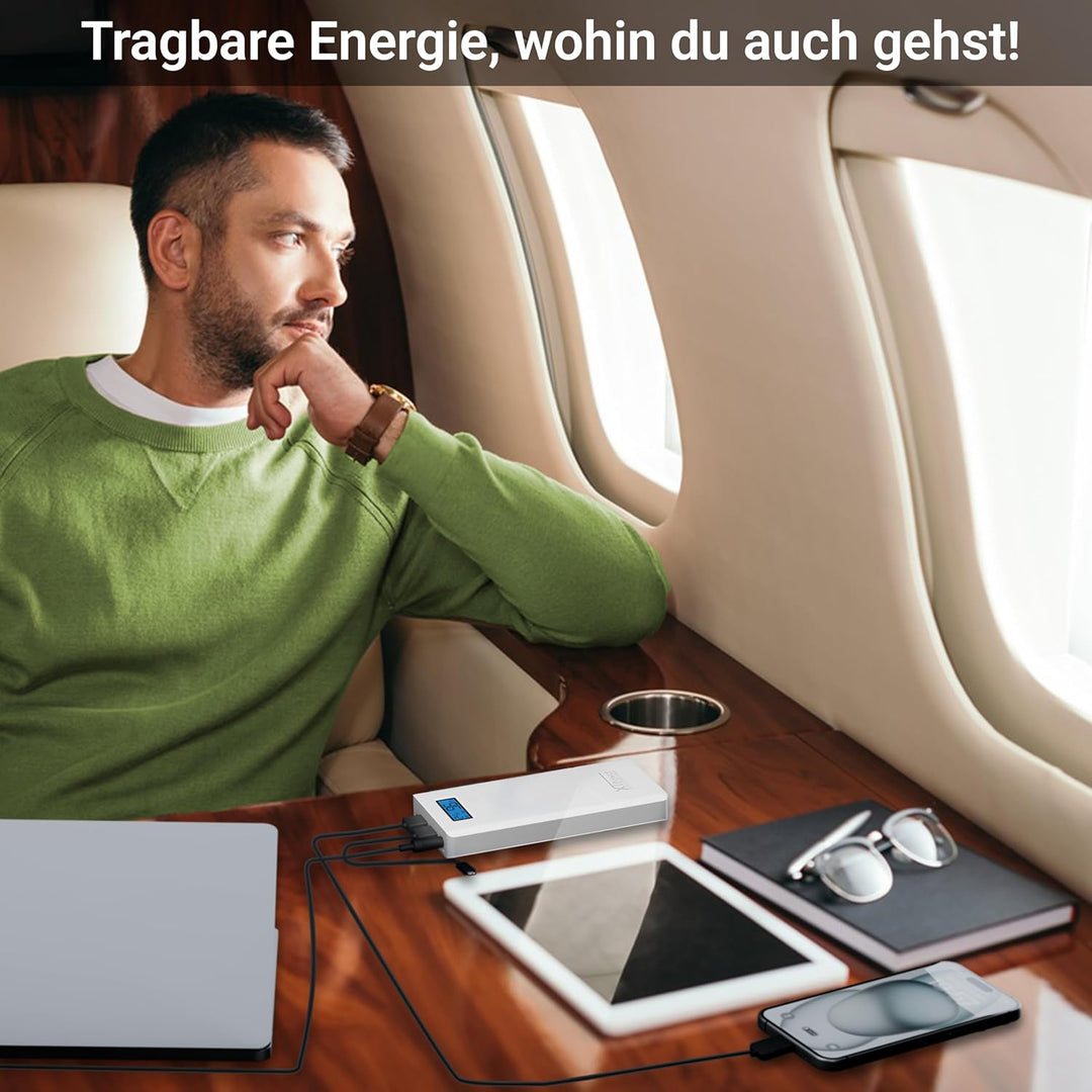 XTPower® XT-16000QC3 Powerbank moderner DC + USB QC3 Akku mit 15600mAh - 1x USB, 1x USB QC3 und DC A
