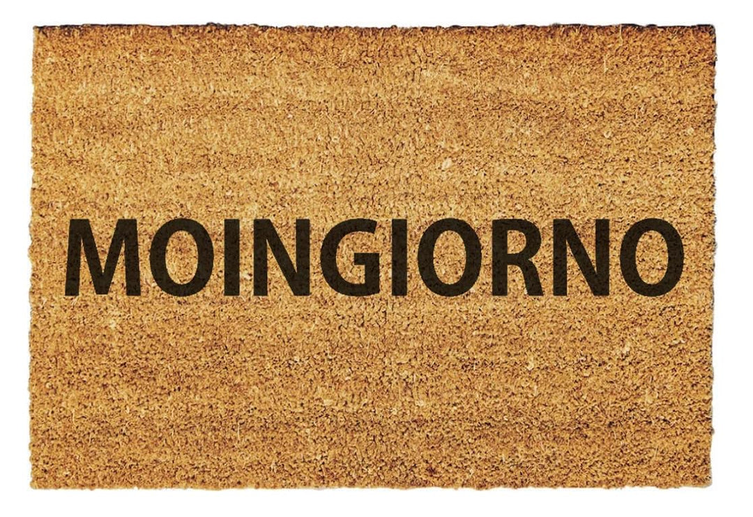 Giftstory Kokosmatte Fussmatte Kokos MOINGIORNO für Innen und Aussen 80x50 – Fussabtreter/Türvorlege