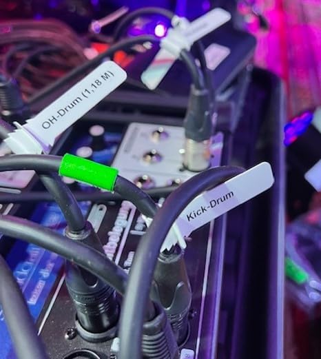 Musikkabel Kennzeichnung – Kabelmarkierung – Band – Set - Beschriftung