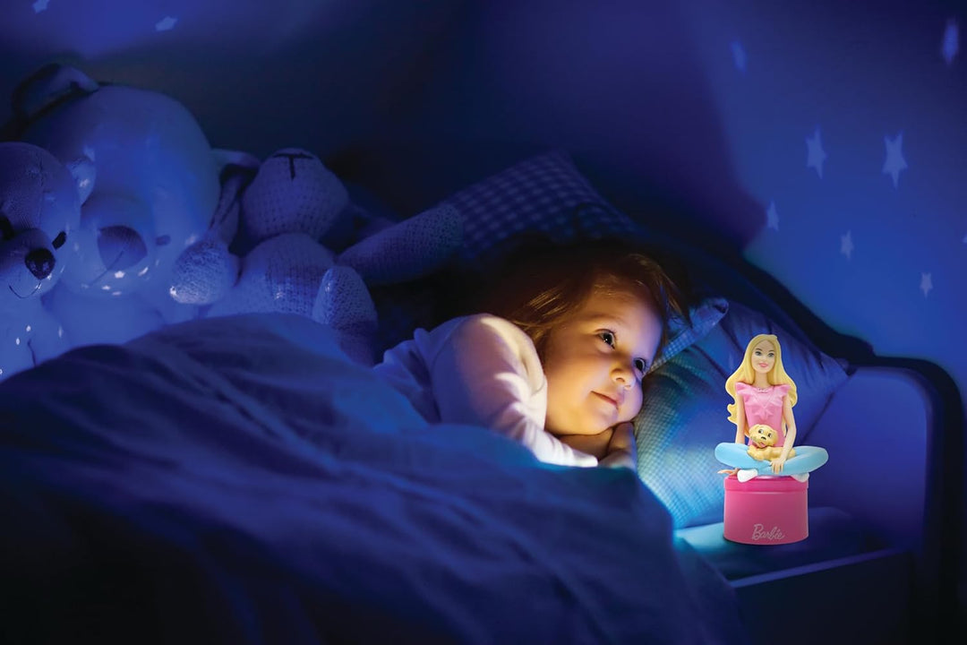 Lexibook, Barbie, LED-Taschen-Nachtlicht für das Kinderzimmer, weiches Licht, batteriebetrieben, Ros