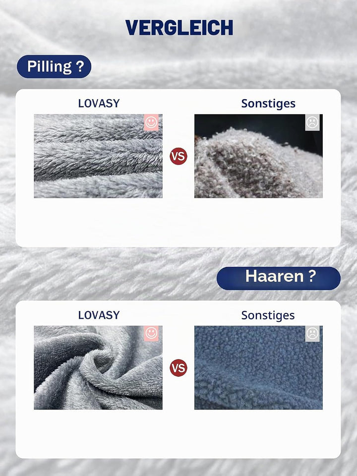Lovasy Fleece Schlafanzug Damen Lang Winter Warmer Pyjama Set Flauschiger Frottee Schlafanzüge für D
