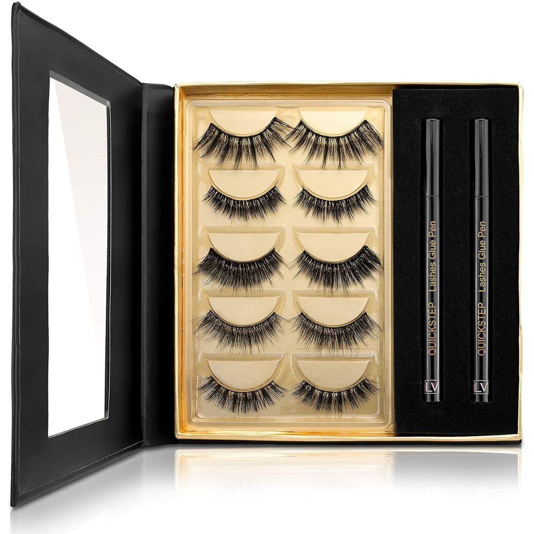 Quickstep Wimpern, Glamour-MIX-Set, Keine Magnete! Revolution im Lasheszeitalter. Bestsellerbox - SE