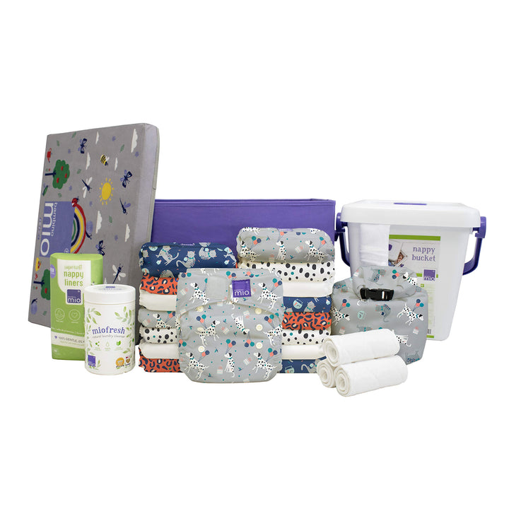 Bambino Mio, Miosolo Komplett-Set mit waschbaren Windeln, Snacks der Tiere Le Goûter des Animaux, Le