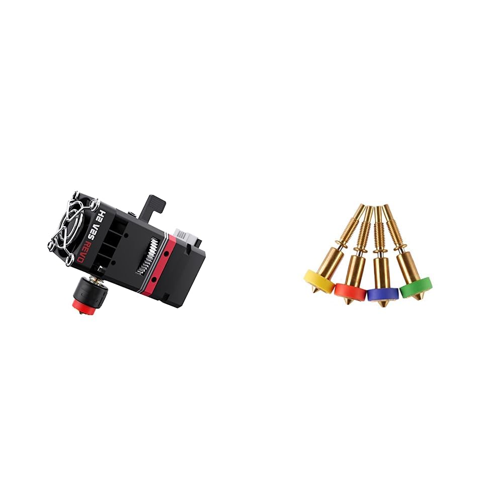BIQU H2 V2S Revo Dual Gear Feeder Extruder Direct Drive Metal Extruder Upgrade Kit with 4 Mounting H