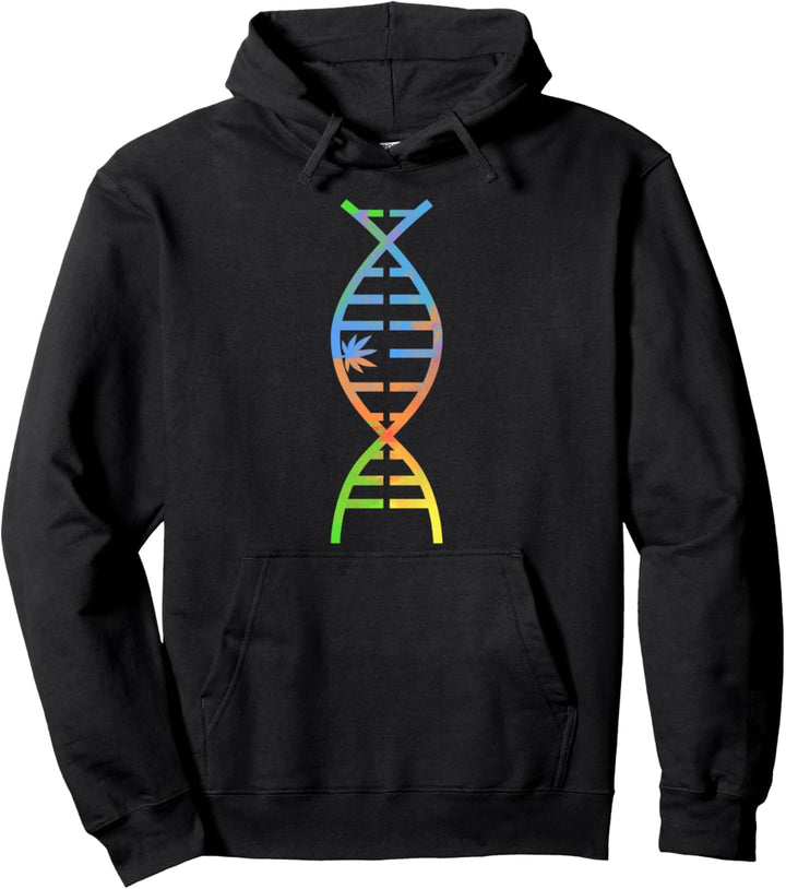 Reggae Farb DNA Genetisch Chemisches Marihuana Weed Gras Pullover Hoodie