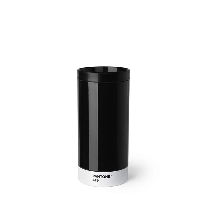 Pantone Reisebecher, Edelstahl, ABS, Black 419, 1 Stück (1er Pack), Black 419
