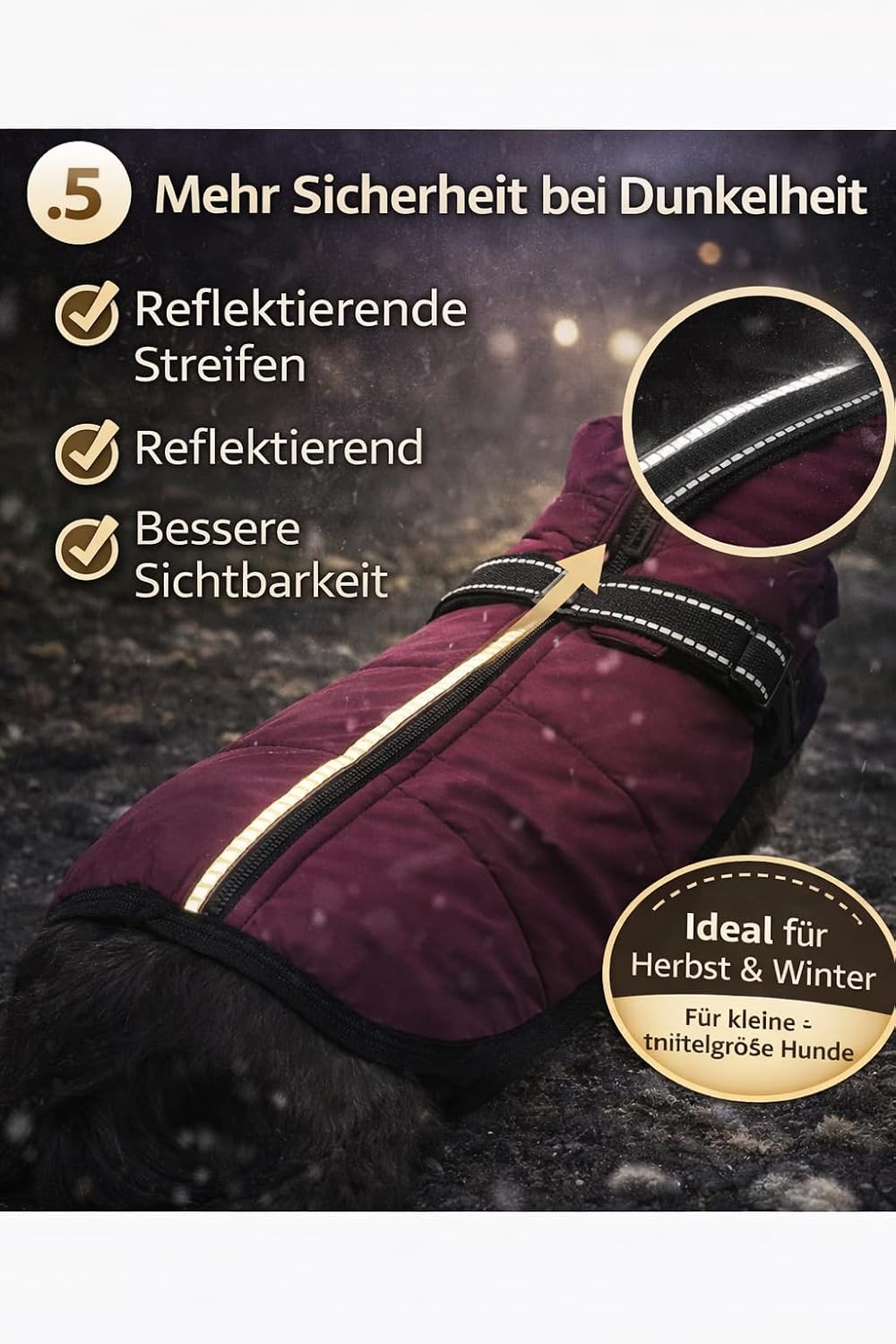 Hundejacke Winterweste Jacken Hundemantel Hundepullover Haustier Skifahren Kostüm Ärmellose Baumwoll