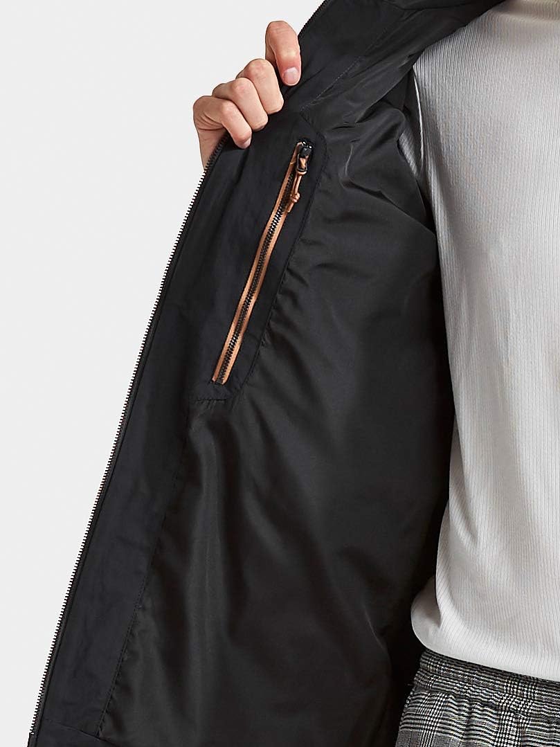 Didriksons 1913 Herren Outdoorjacke Ove mit hohem Kragen Black, M