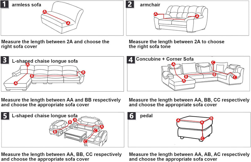 Ejoyous Sofa Überwürfe, Elastische Sofabezüge L Form Stretch Sofabezug Couchbezug Polyester 3+2 Seat