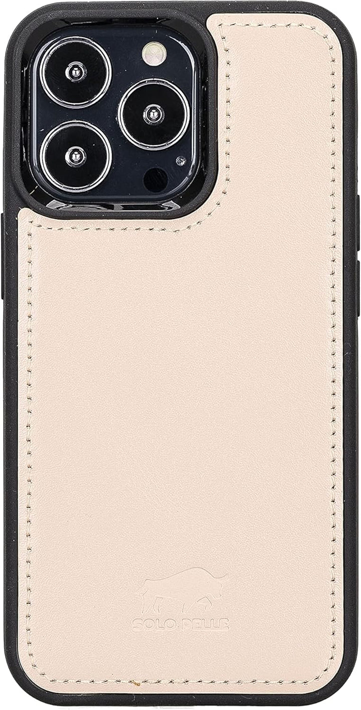 Solo Pelle Lederhülle kompatibel für iPhone 13 Pro in 6.1 Zoll abnehmbare Hülle (2in1) Harvard Doubl