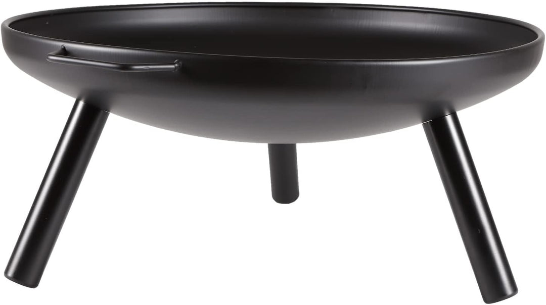 Feuerschale Ø 60cm Eisen Feuerstelle schwarz feuerfest lackiert Feuerkorb Lagerfeuer Feuerwanne rund