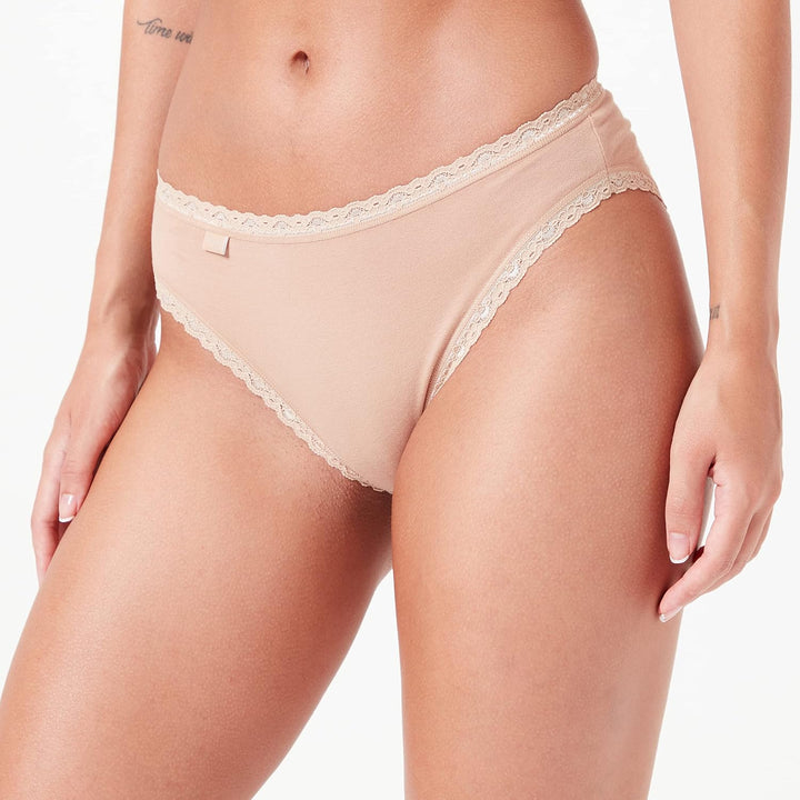 Sloggi - 24/7 Cotton Lace - Tai Slip - 3er-Pack 3-Pack Slip 48 Brush, 3-Pack Slip 48 Brush
