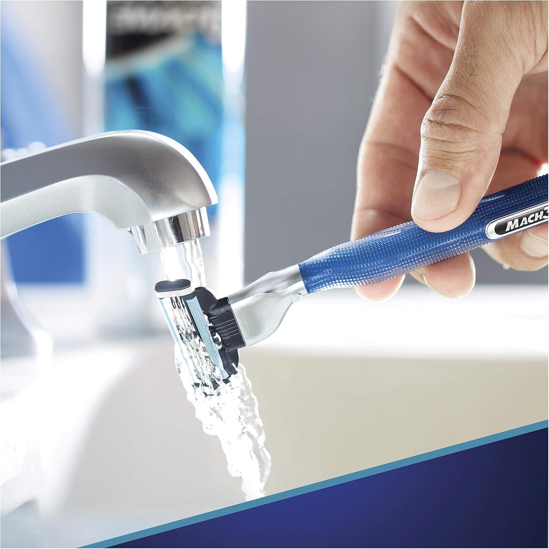Gillette Mach3 Start Rasierklingen, 8 Ersatzklingen für Nassrasierer Herren mit 3-fach Klinge Single