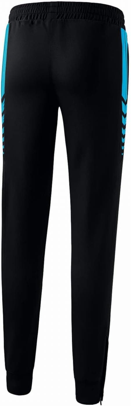 Erima Damen Trainingshose Six Wings Funktionelle 38 Schwarz/Curacao, 38 Schwarz/Curacao