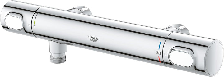 GROHE Precision Flow - Thermostat- Brausearmatur (wassersparend, langlebige Oberfläche, Wandmontage)