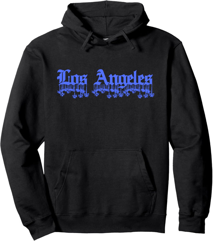 Los Angeles Hängende Palmen, Königsblau Pullover Hoodie