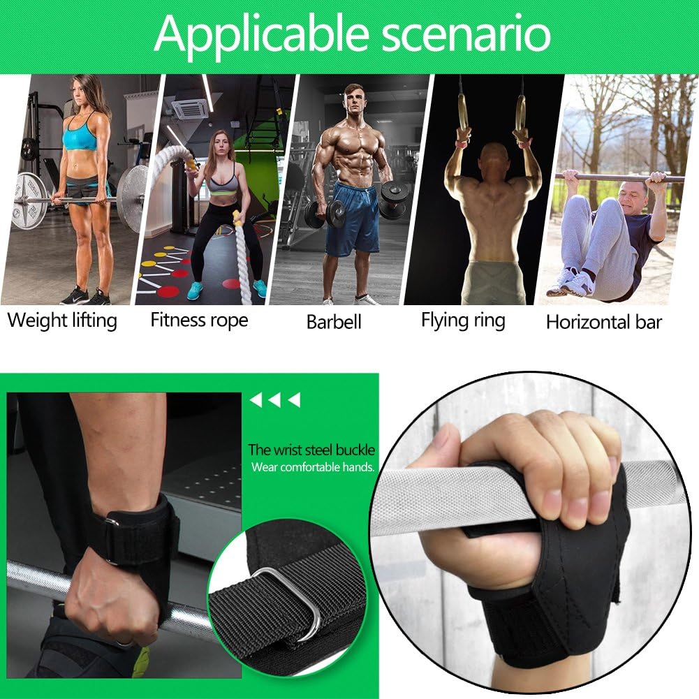 Professionelle Handschuhe für Fitness Unisex-Zughilfen mit extra Grip 800KG