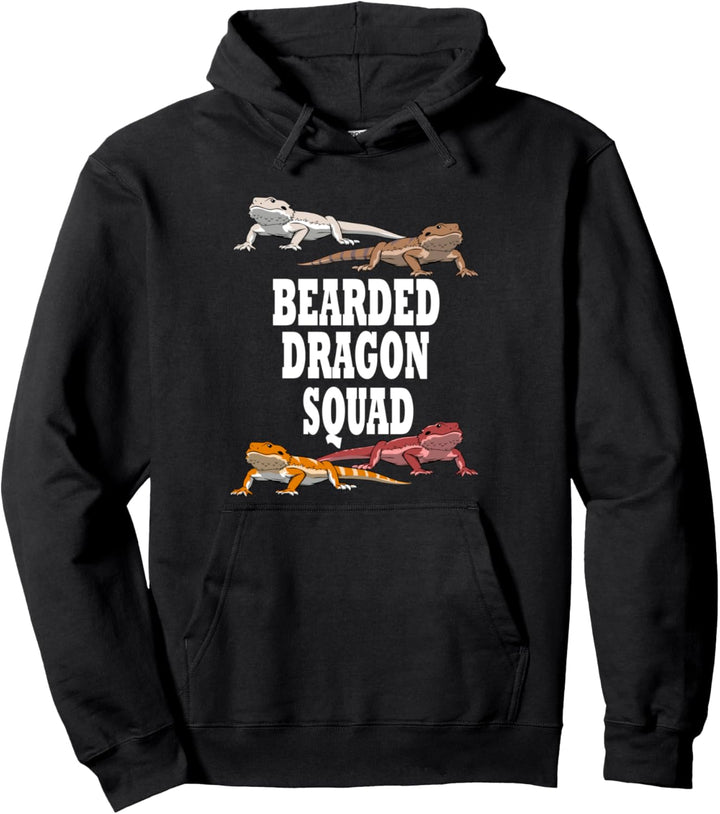 Bartagam Squad Lustiges Team Echse Reptil Pullover Hoodie