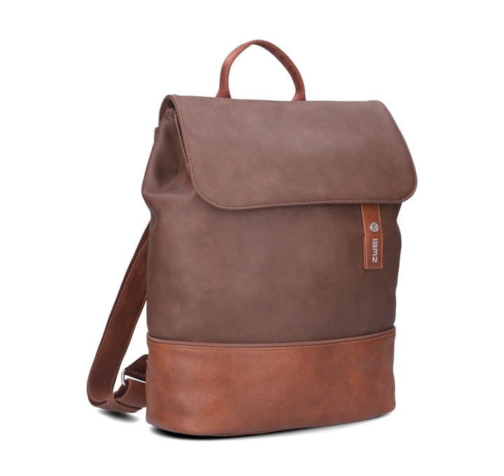 Zwei JANA Rucksack JR13 cognac, Cognac